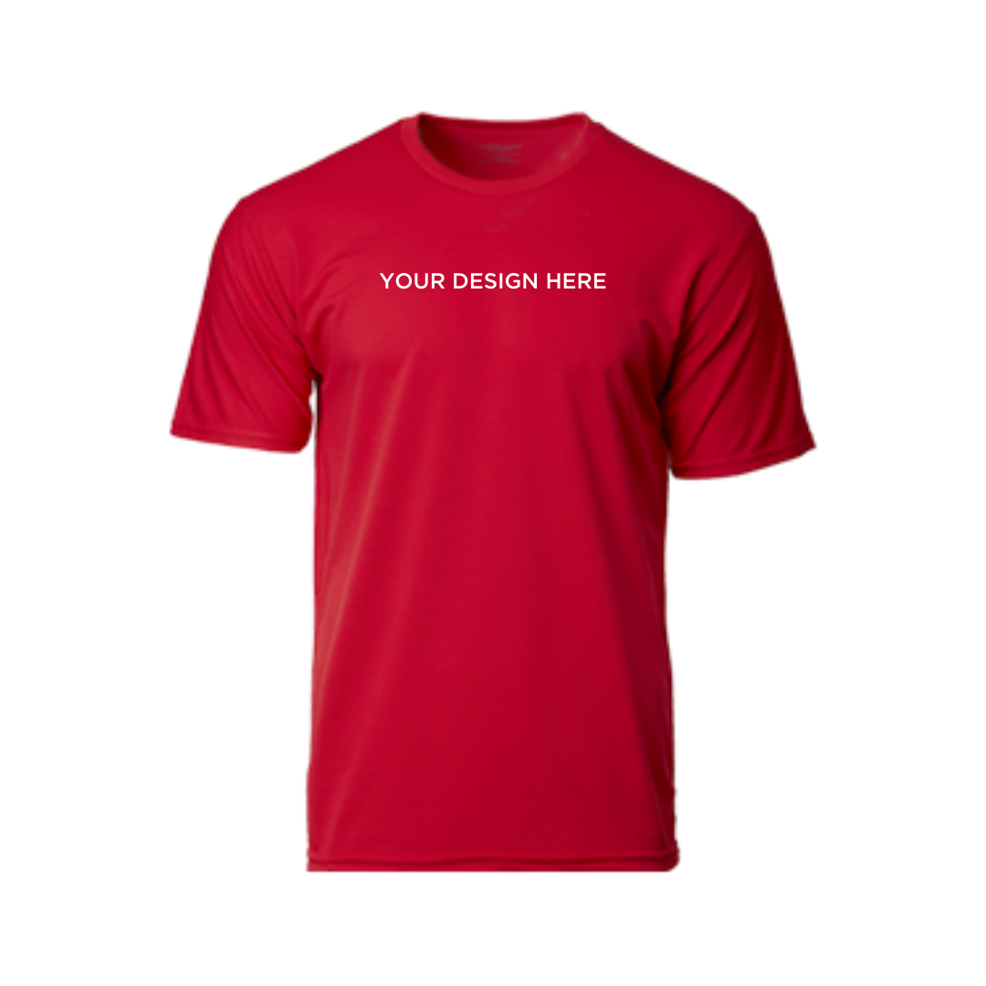 Performance Round Neck Dry Pique Tshirt Red