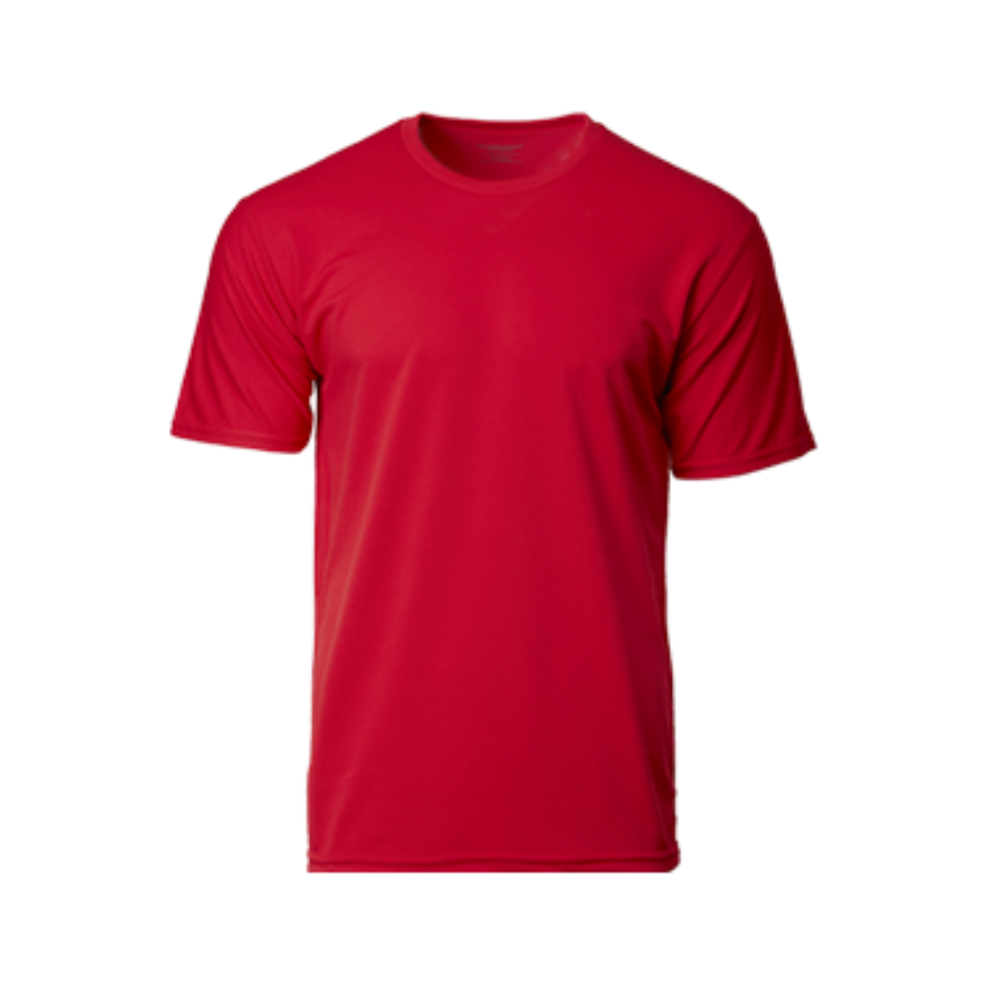 Performance Round Neck Dry Pique Tshirt Red