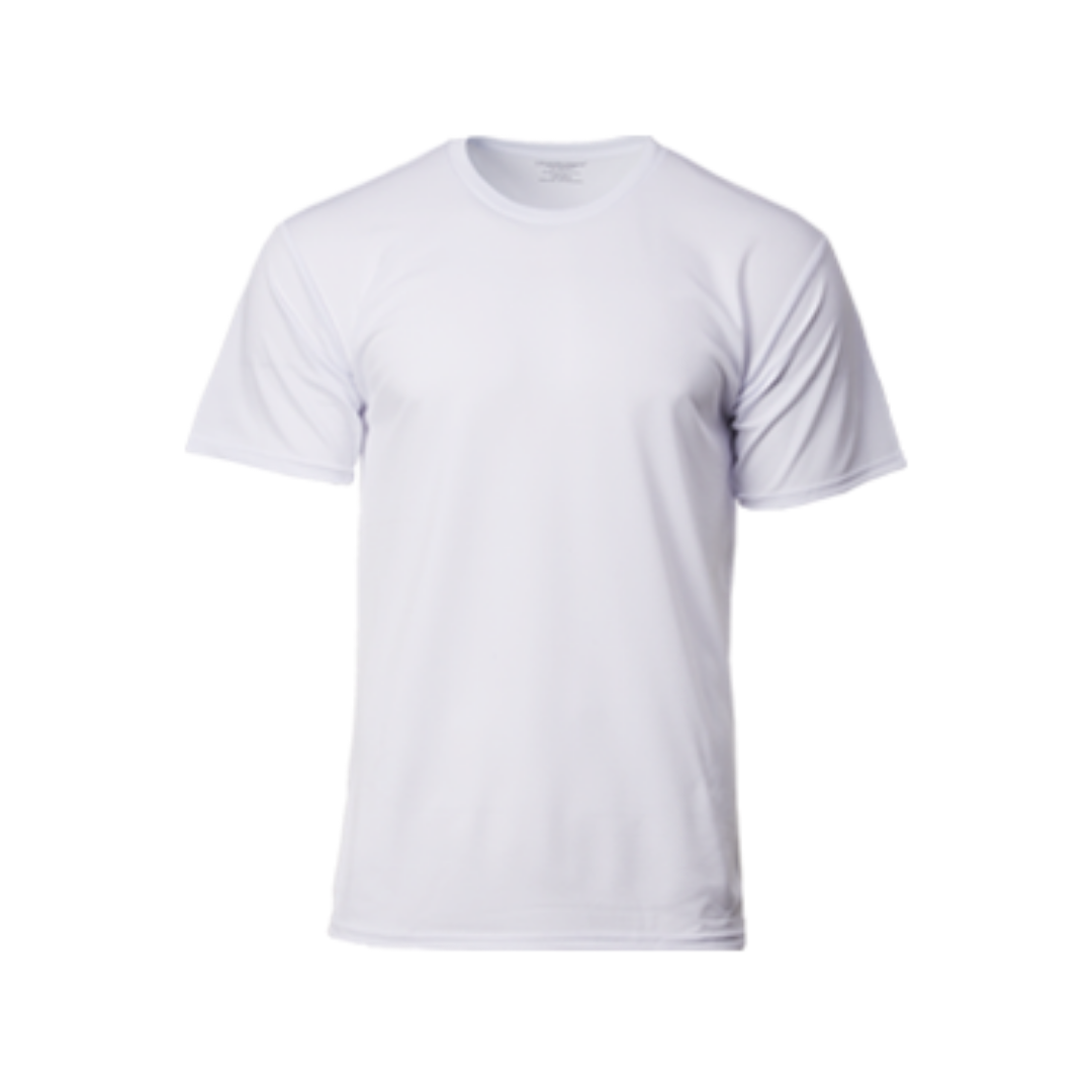 Performance Round Neck Dry Pique Tshirt White