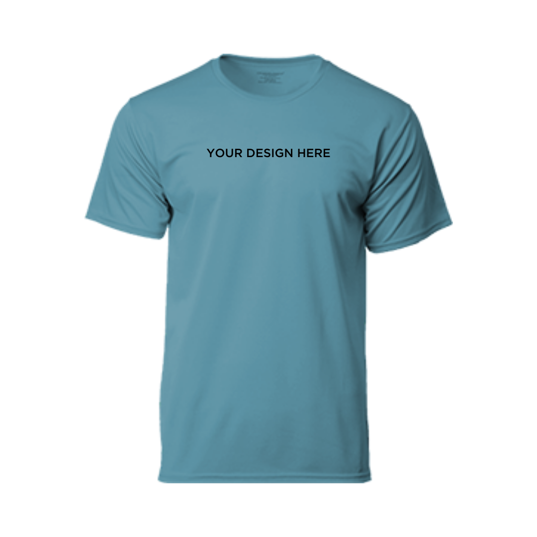 Performance Round Neck Dry Pique Tshirt Airforce Blue