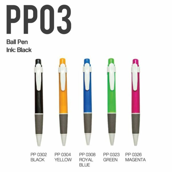 BRIVO Black Ink Plastic Ballpoint Pen