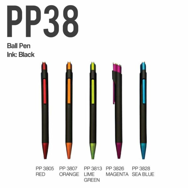 CALTO Black Ink Plastic Ballpoint Pen