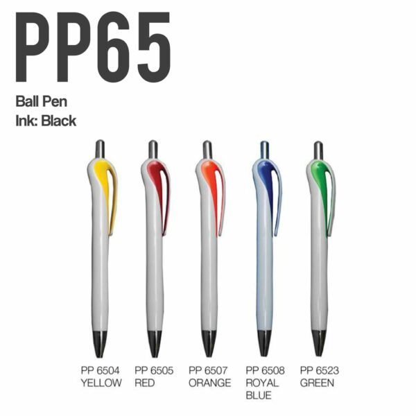 TRANO Black Ink Plastic Ballpoint Pen