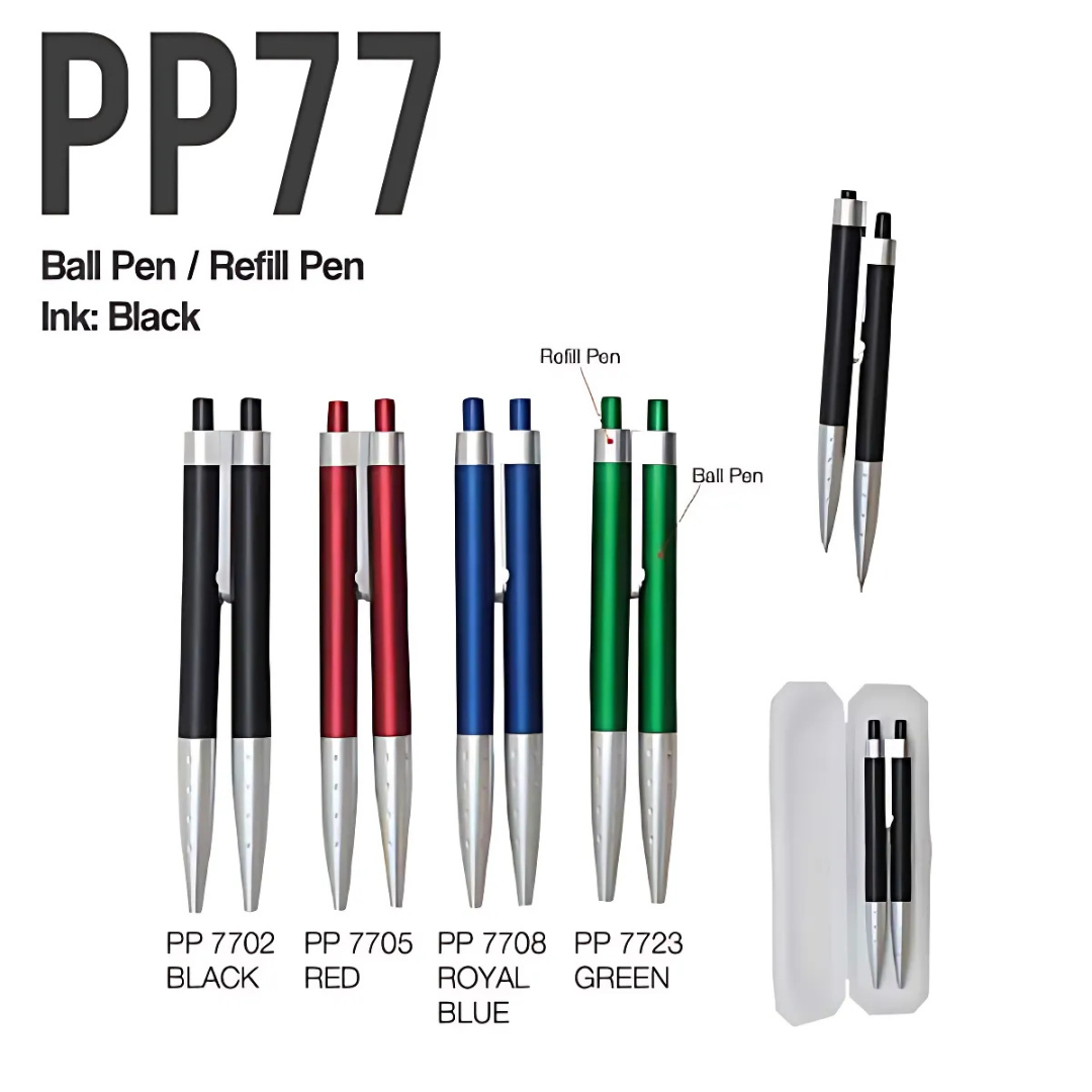 DRAVO Black Ink Plastic Ballpoint Pen
