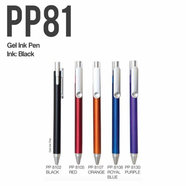 FINO Black Ink Plastic Gel Pen