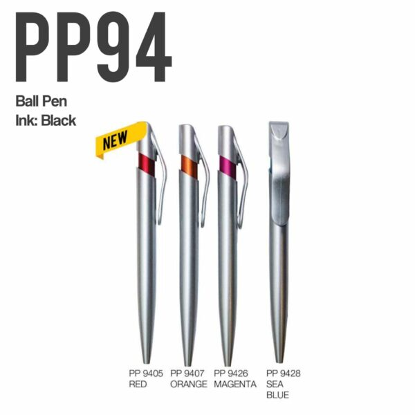 PLITO Classic Black Ink Plastic Ballpoint Pen
