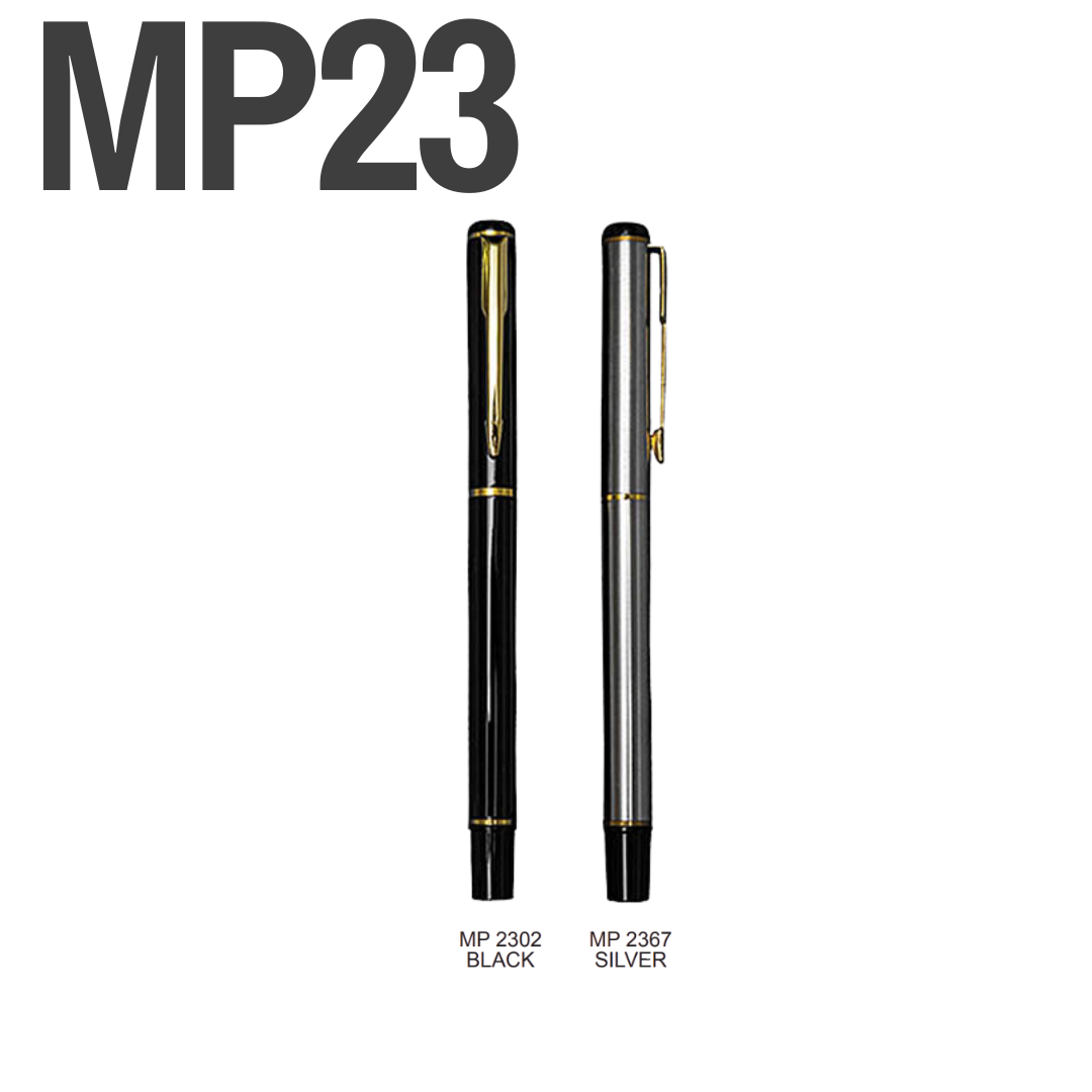 OPUL Capped Black Ink Metal Gel Pen