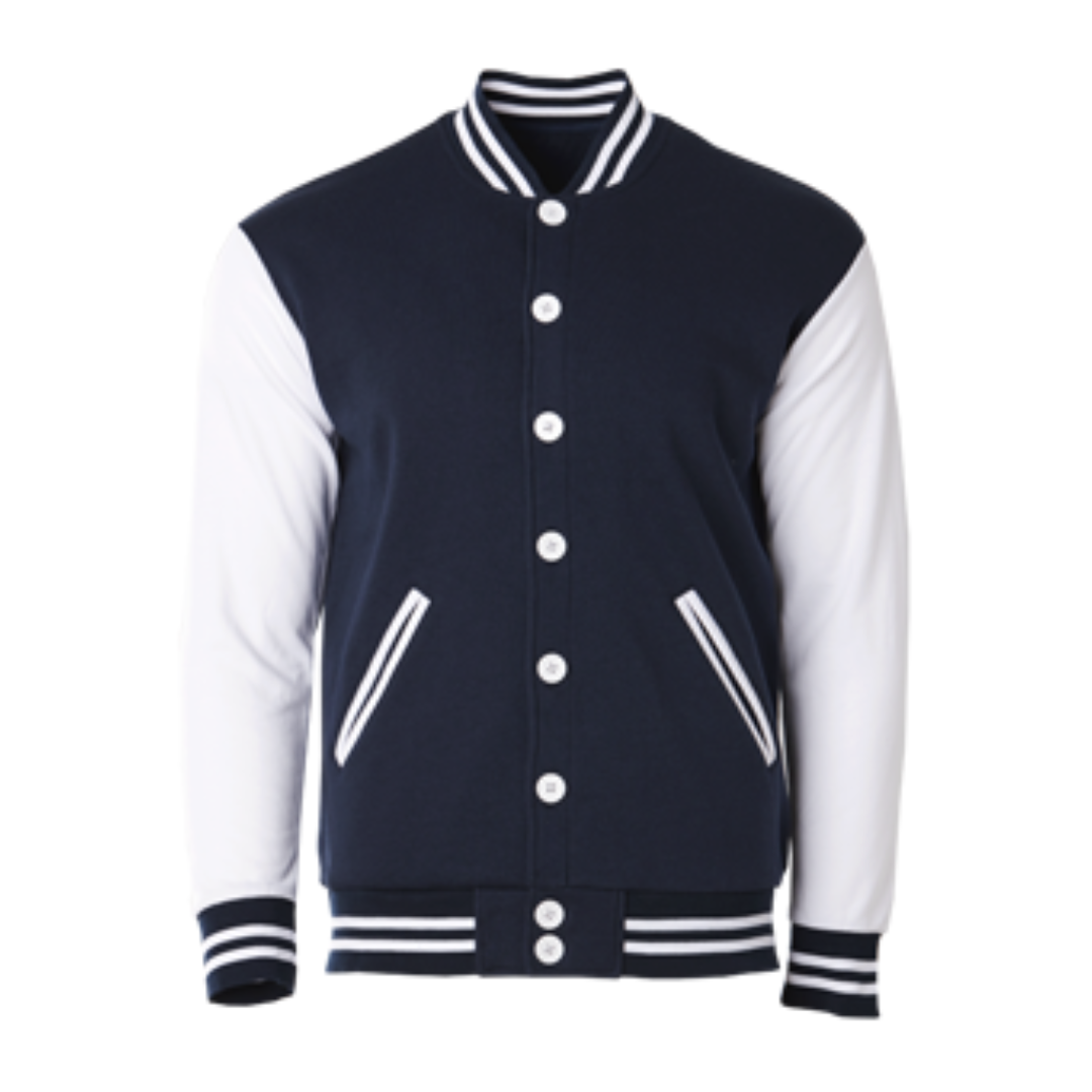 Varsity Jacket - Navy/White