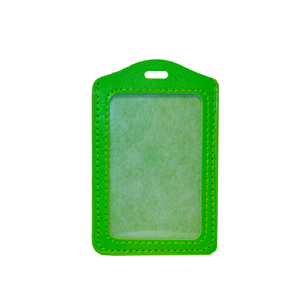 PU ID Card Holder Green