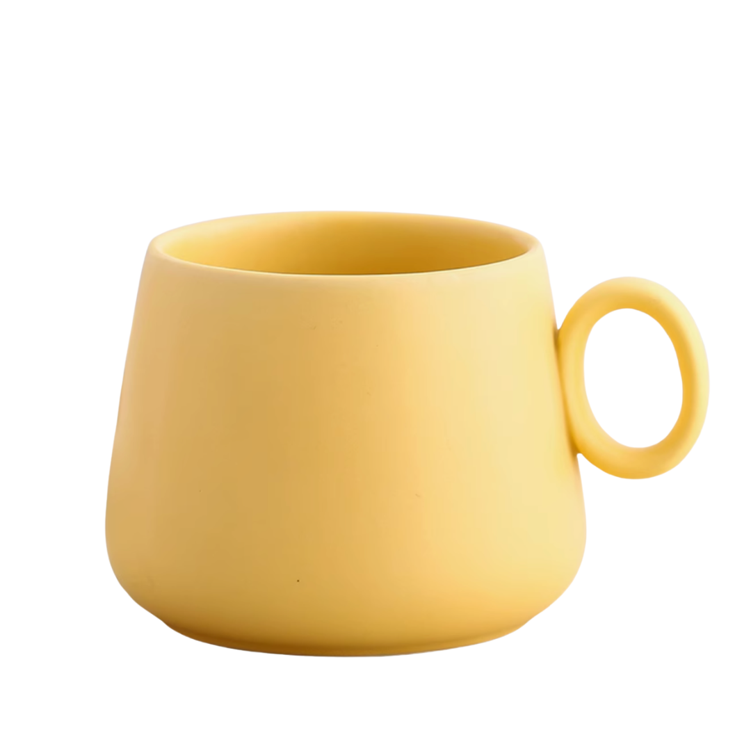 Nordic Matte Ceramic Mug Yellow