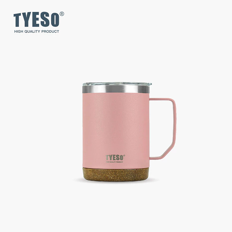 TYESO Thermal Coffee Cup With Side Handle (530ml) Pink