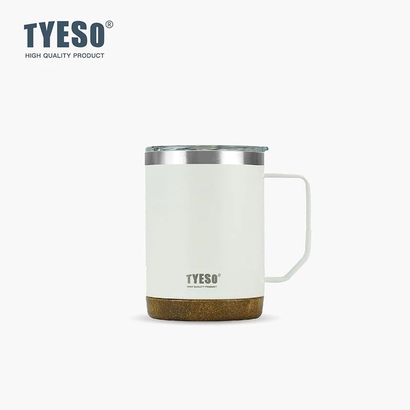 TYESO Thermal Coffee Cup With Side Handle (530ml) White