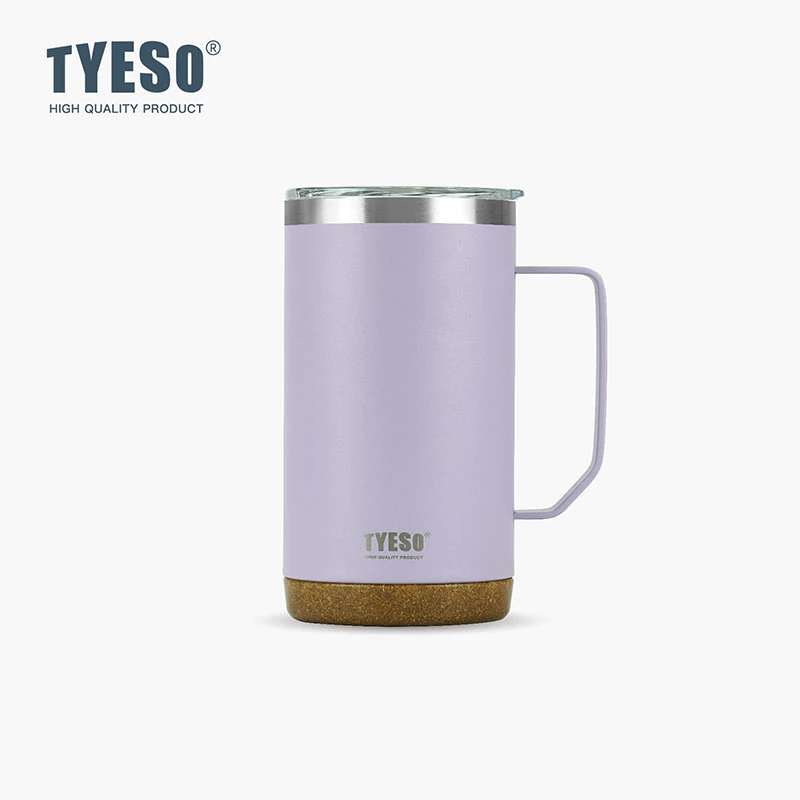 TYESO Thermal Coffee Cup With Side Handle (710ml) Purple