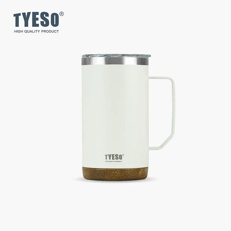 TYESO Thermal Coffee Cup With Side Handle (710ml) White