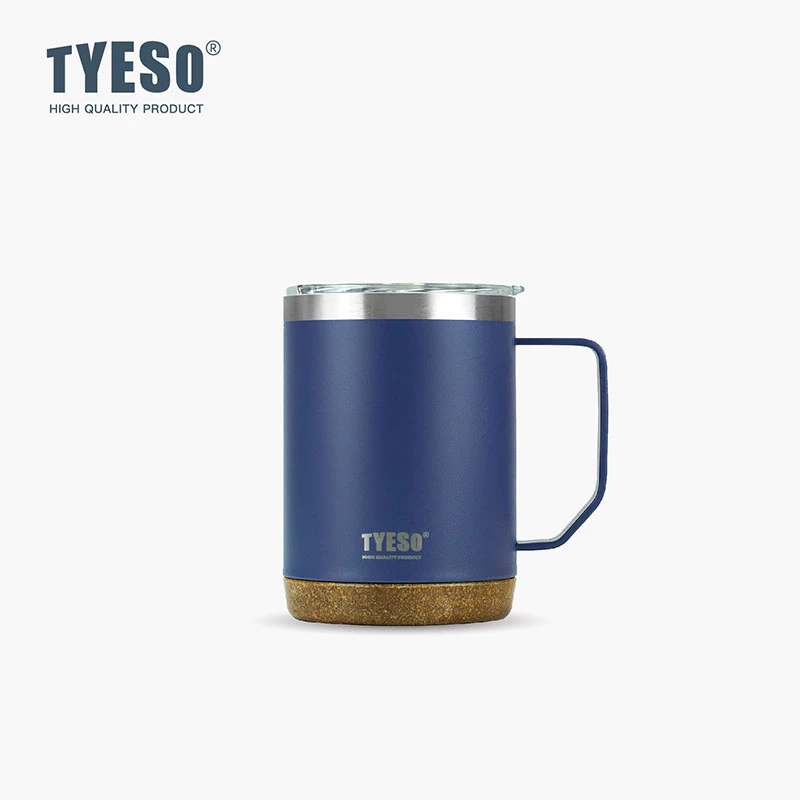 TYESO Thermal Coffee Cup With Side Handle (530ml) Blue