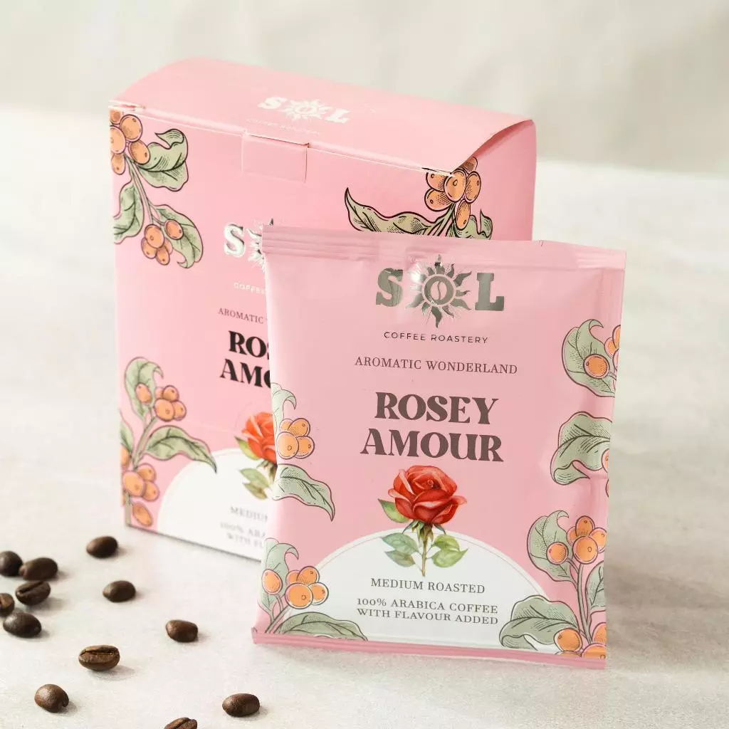 Drip Coffee 100% Arabica Rosey Amour 10g x 5 sachets