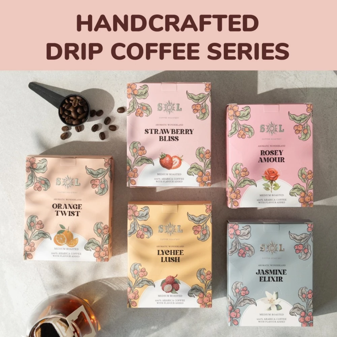 Drip Coffee 100% Arabica Rosey Amour 10g x 5 sachets