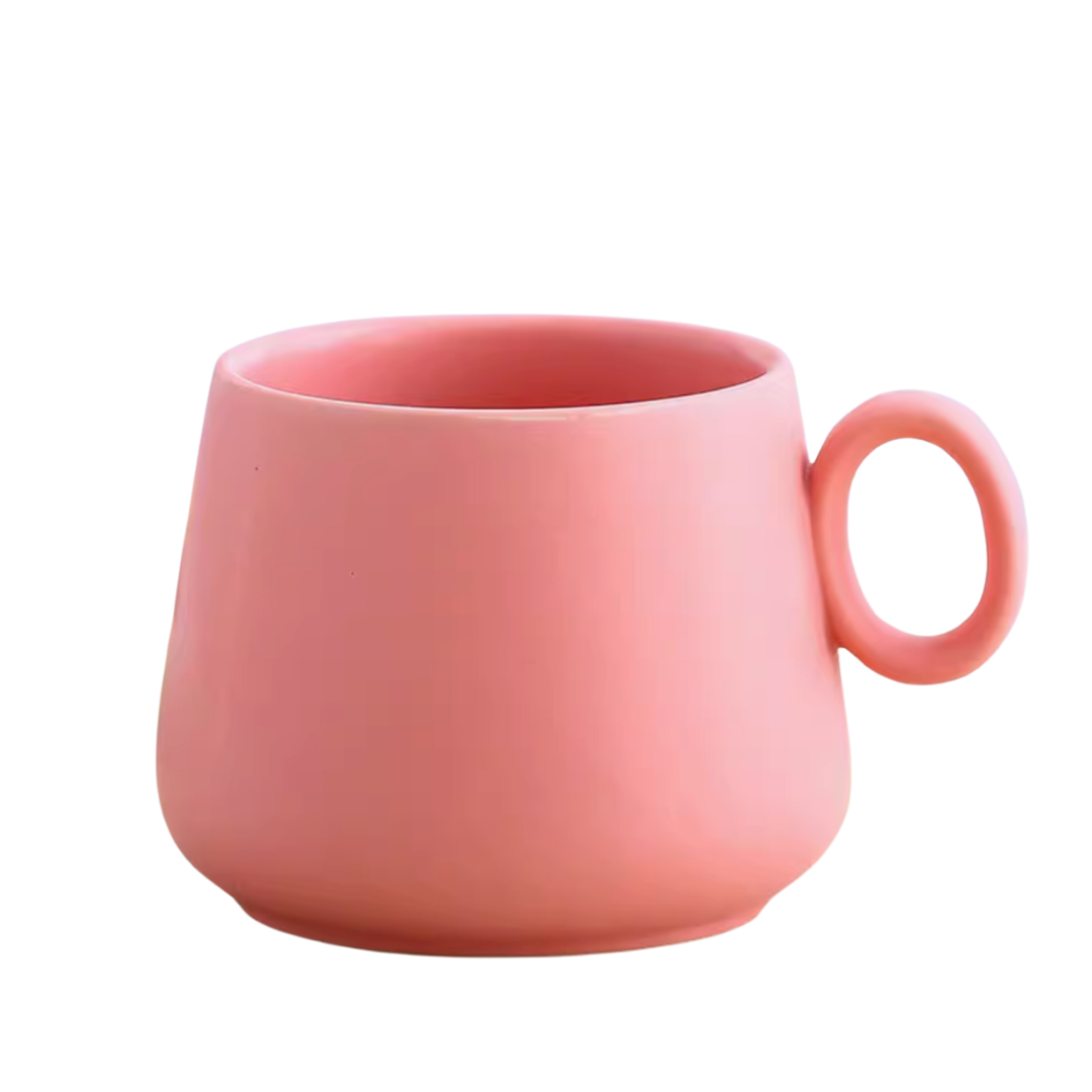 Nordic Matte Ceramic Mug Pink