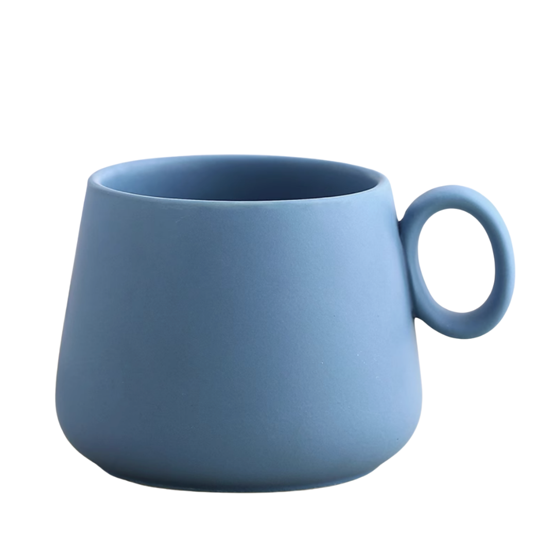 Nordic Matte Ceramic Mug Blue