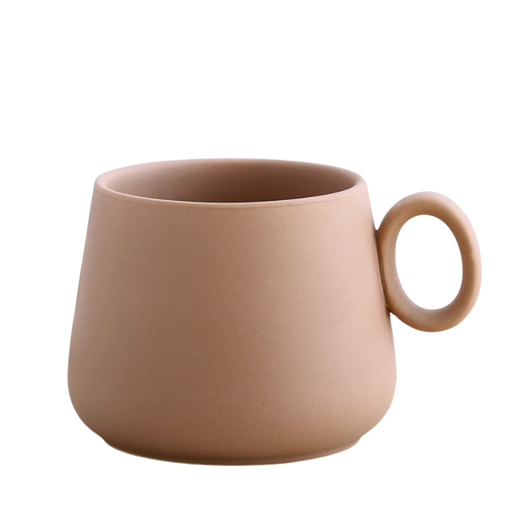 Nordic Matte Ceramic Mug Brown