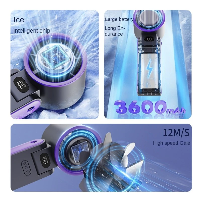 SWISH handheld fan Purple