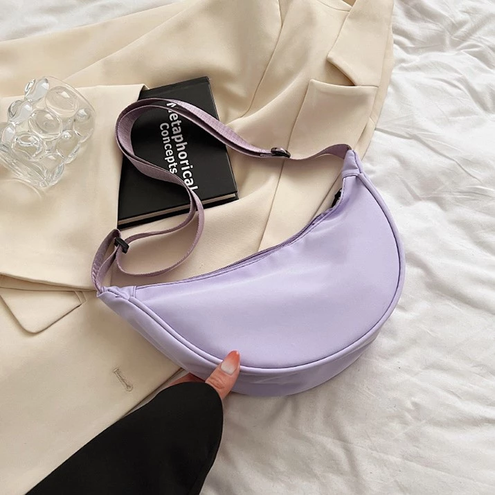 Ultralight Nylon Dumpling Bag - Light Purple