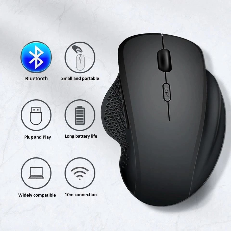 Rechargeable Ergonomic Bluetooth Mouse