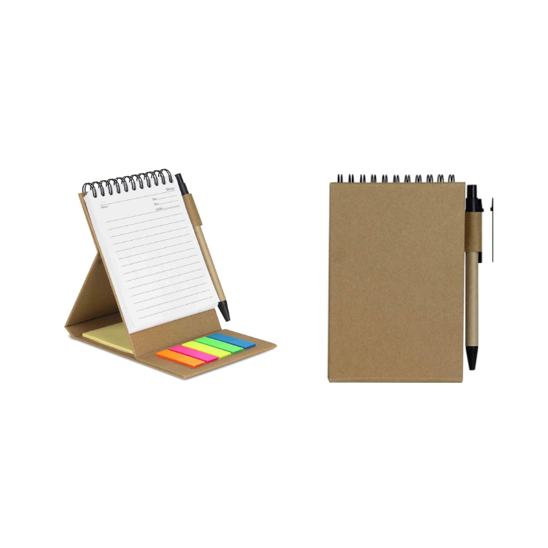 SCRIBBLE - Eco Notepad Set - Brown