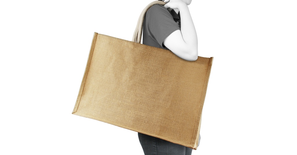 Jute Tote Bag (8oz) - Black