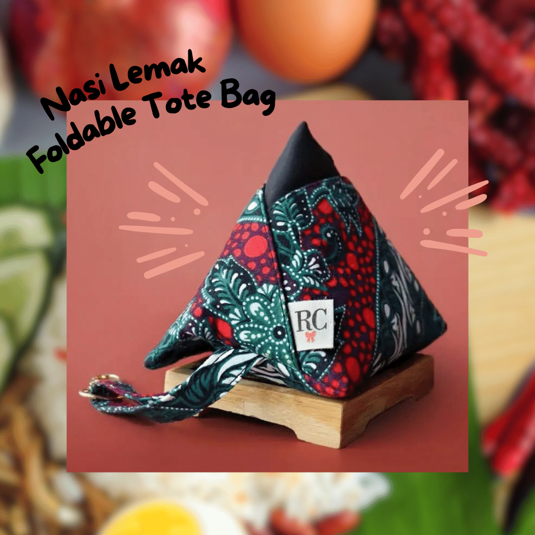 KTJ Kopitiam Series: Nasi Lemak Foldable Tote Bag