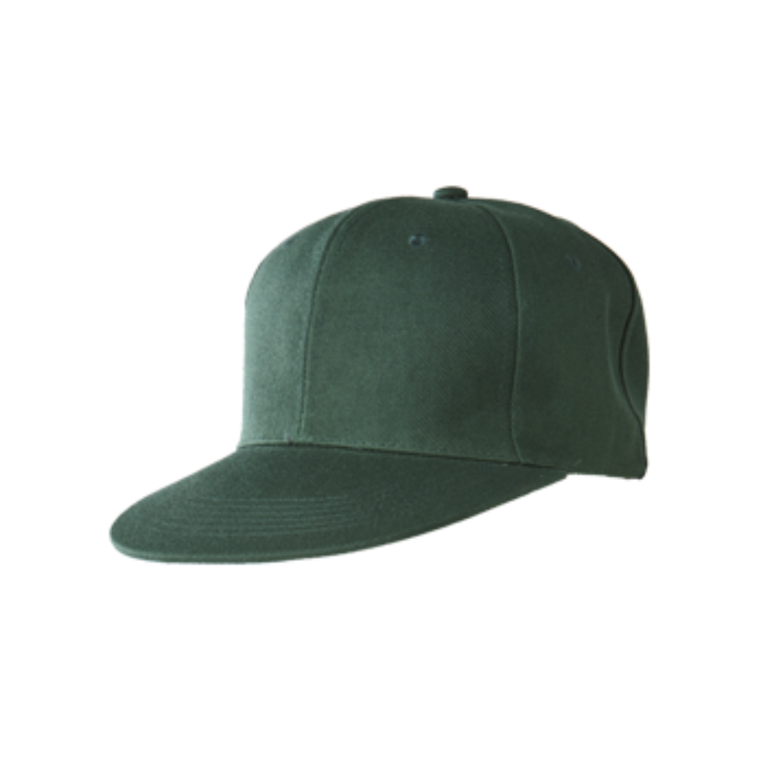 Snapback Acrylic Twill 6 Panel Cap Forest Green