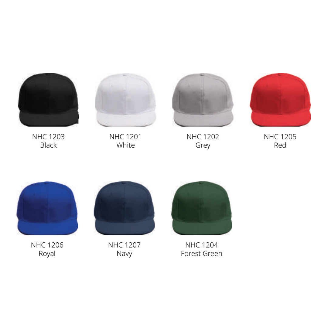 Snapback Acrylic Twill 6 Panel Cap Black