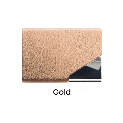 HUGO PU Name Card Holder - Gold