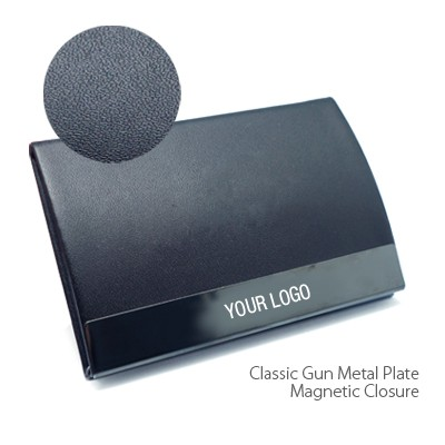 Class X PU Name Card Holder - Black