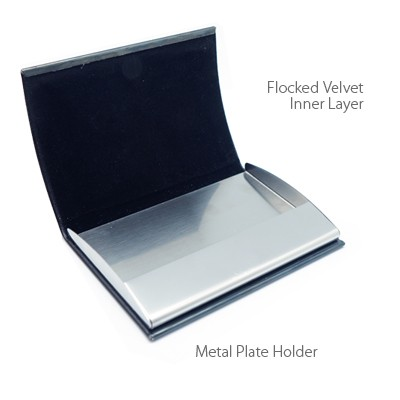 Class X PU Name Card Holder - Black