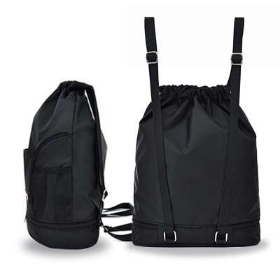 ROX Polyester Oxford Fashion Drawstring Bag - Black