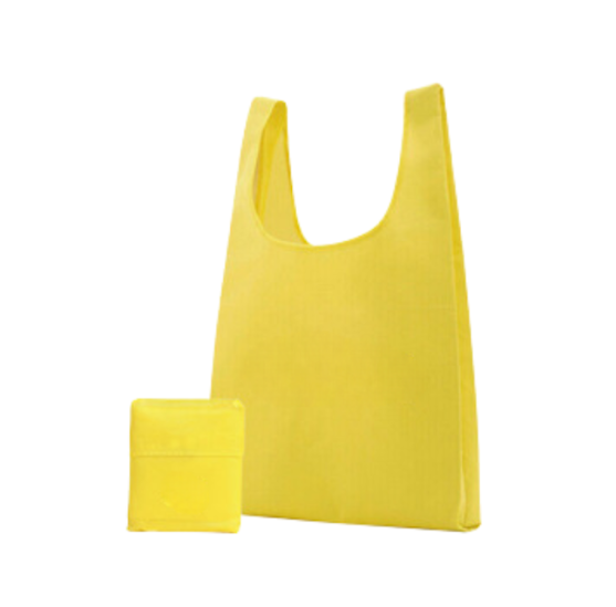 EASY Foldable Nylon Shopping Bag - Yellow