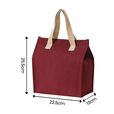 Insulated Thermal Polyester Lunch Bag - Navy Blue GTBG77