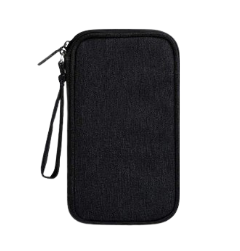Water Repellent Polyester Gadget Pouch - Black