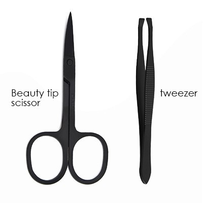 4-In-1 Manicure Set with PU Cover - Blue