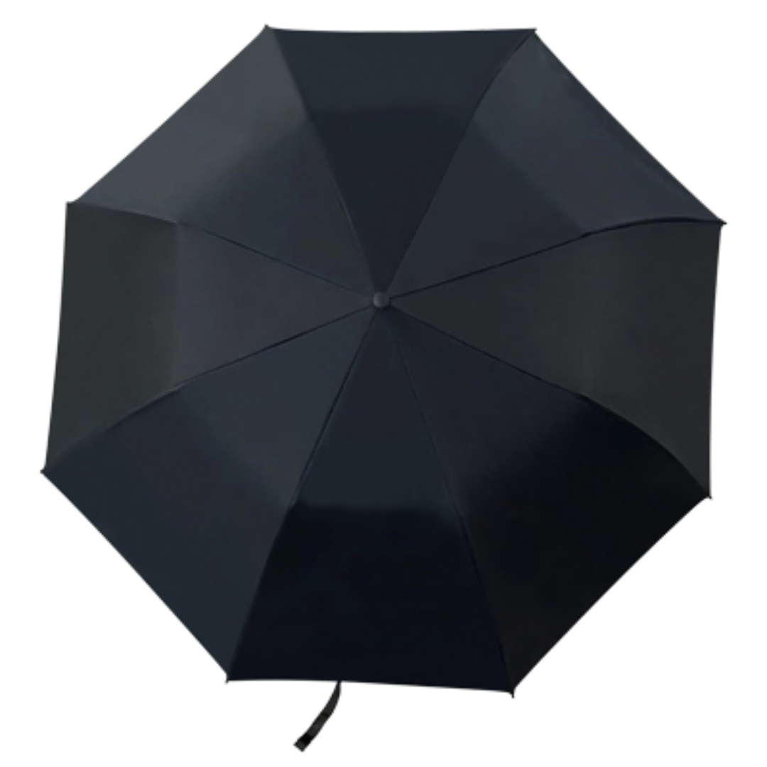 27″ Auto-Open Premium Black Coated Umbrella - Black
