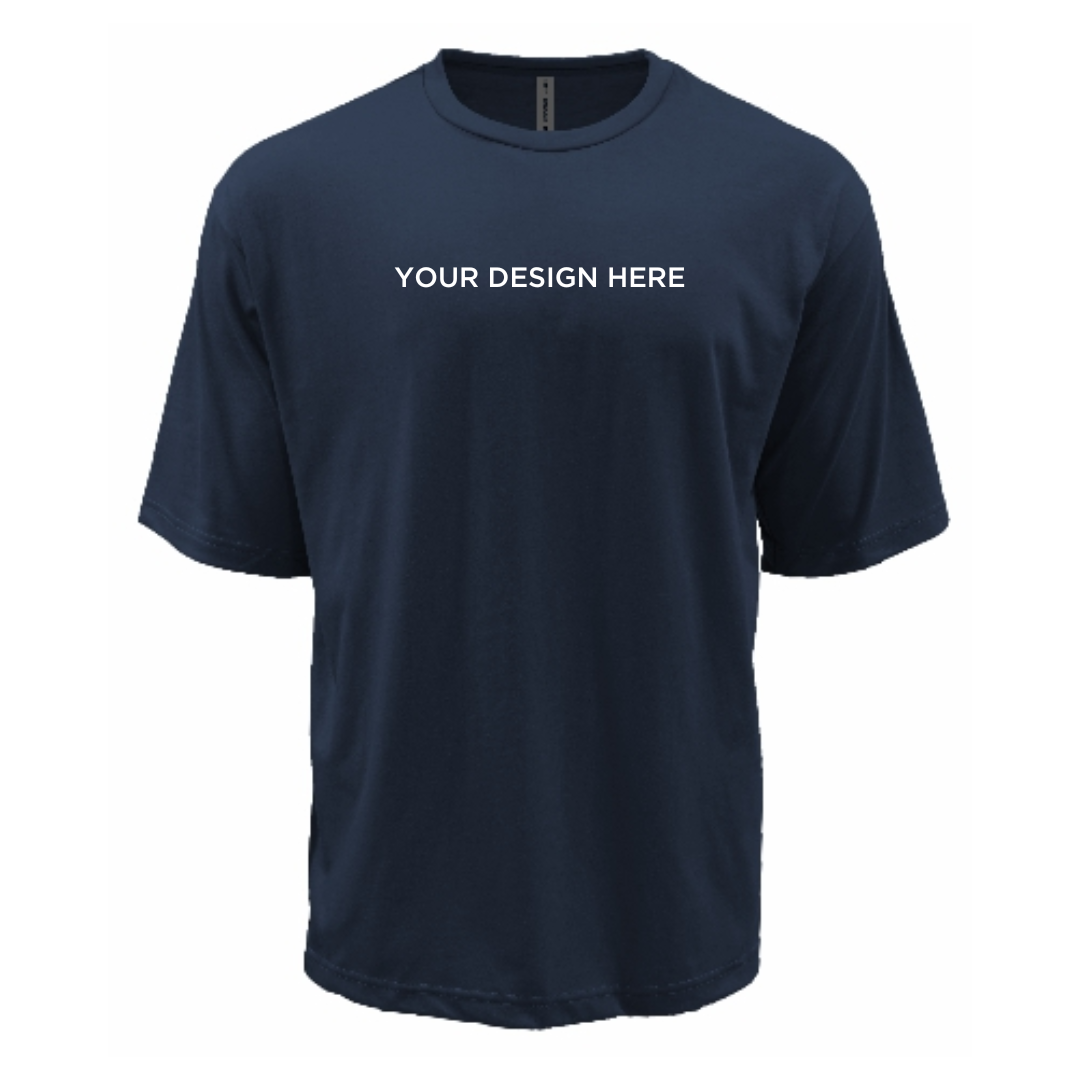 Oversized Crew Neck T-Shirt Navy Blue