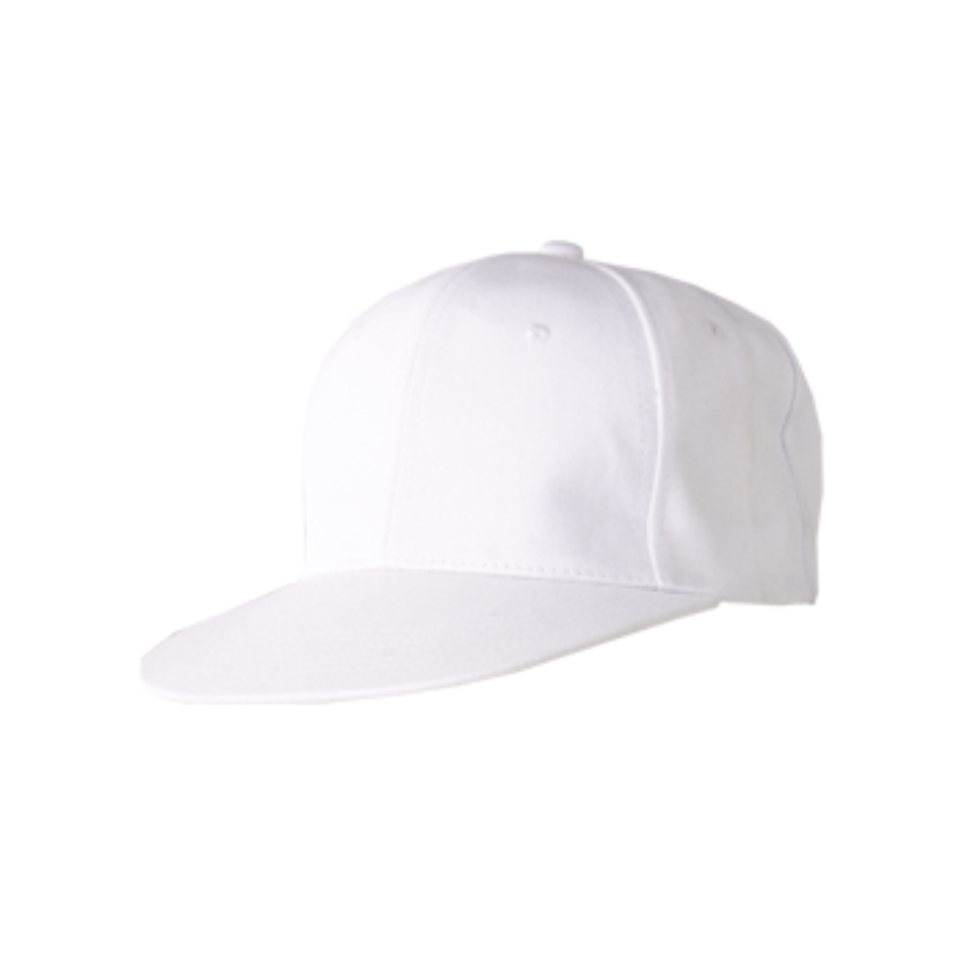 Snapback Acrylic Twill 6 Panel Cap White