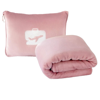 4 in 1 Travel Blanket Pink