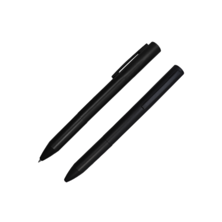 VISION Twist Action Metal Ball Pen - Black