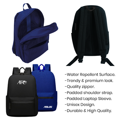 RE:U Travel Backpack - Black