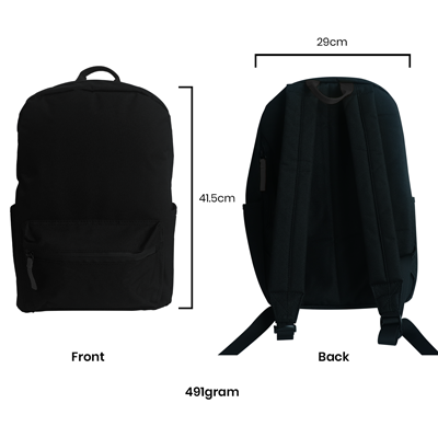 RE:U Travel Backpack - Black