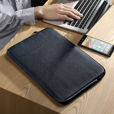 15” GO Polyester Laptop Sleeve - Grey