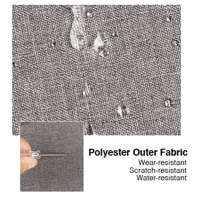 14" Polyester Water Repellent Laptop Pouch - Black