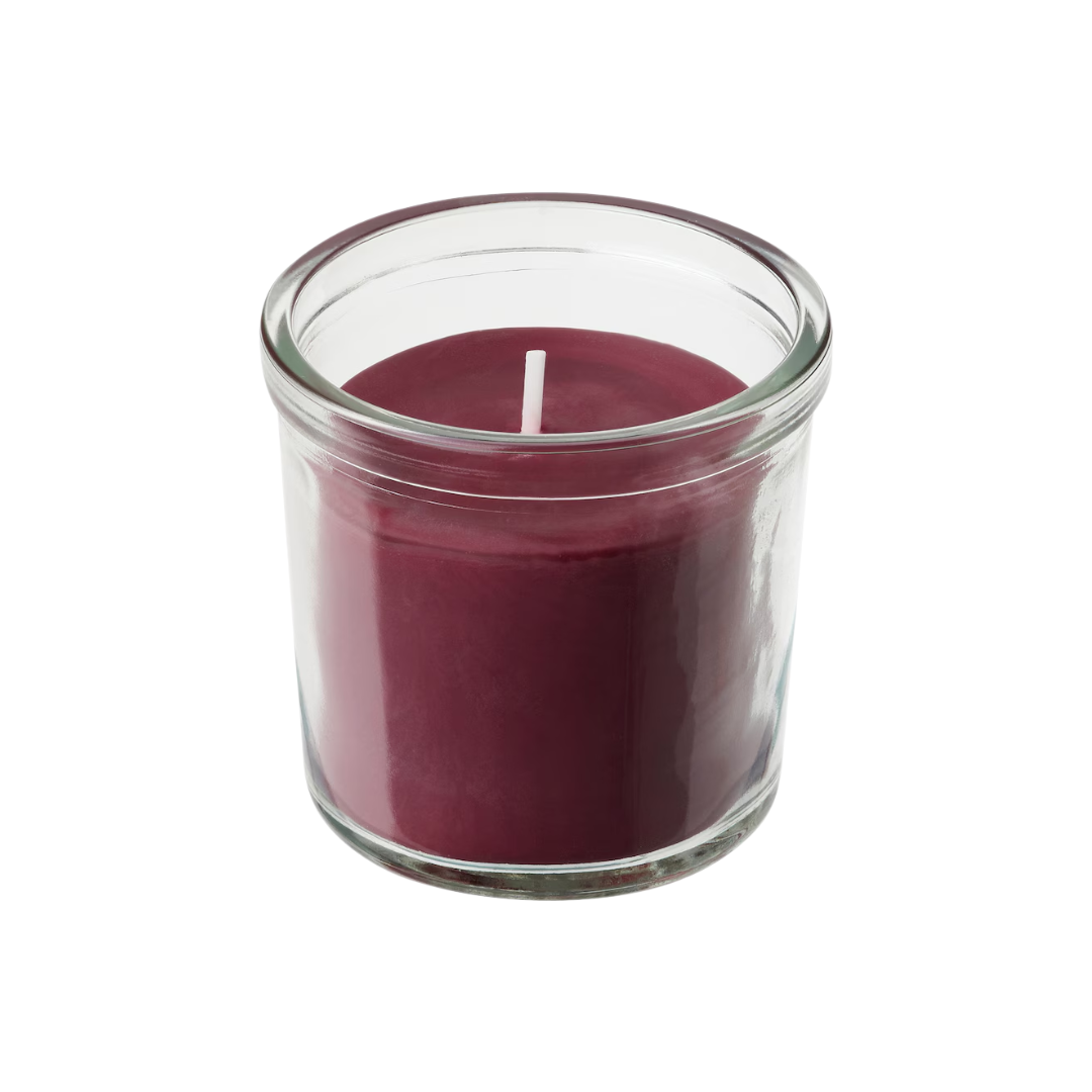 Scented Glass Candle | 20-Hour Burn Time - Berries